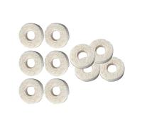 LeeQinersw 10 Pieces Euphonium Felt Washers Valve Pad Cushion Repair Instrument Finger Buttons Sturdy Felt Material Suitable for Brass Ensemble Orchestra, Baritone