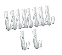 LeeQinersw 10x Cable Support J Hooks Cable Hangers High Strength Galvanized Steel Garage Hooks, Wire Management for Ceiling Data Center, 1.905cm width