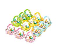 LeeQinersw 12x Easter Paper Baskets Decorative Candy Cookies Boxes Cute Party Decor