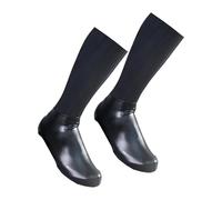 LeeQinersw 2 Pieces Cycling Shoe Cover Waterproof Windproof Overshoes Protector with High Elastic PU Material for Men and Women Suitable for Road Cycling Outdoor, Black L