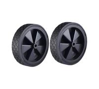 LeeQinersw 2 Pieces Folding Wagon Tires Replacement Tire Wheels Foldable PVC Nonslip Double Bearings Suitable for garden tasks outdoor sports, 5in Rubber 0.6cm