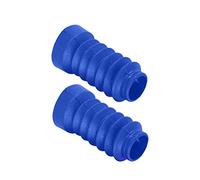 LeeQinersw 2 Pieces Motorcycle Fork Rubber Cover Strong Rubber Fork Boots Covers Shock Absorber Dust Cover Waterproof Dustproof Design Suitable for, Blue