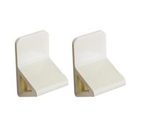 LeeQinersw 2 Units Foot Rest for Shower Wall Mount Shaving Aid Pedals in Bathroom, Milky White