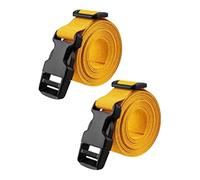 LeeQinersw 2 Units Golf Cart Bag Straps Binding Belts 100 Cm Nylon for Suitcase Packing, Gold