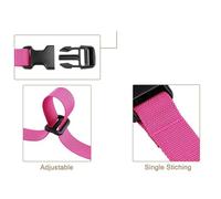 LeeQinersw 2 Units Golf Cart Bag Straps Binding Belts 100 Cm Nylon for Suitcase Packing, Rose Red