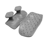 LeeQinersw 2 Units Gym Grips for Men And Women, Fingerless Workout Gloves for Training, Gray
