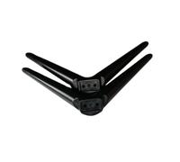 LeeQinersw 2x TV Stand Base Legs Pedestal Feet Sturdy Anti Slip Holder for 15-30 in Replace Portable Simple Assembly Accessory Black