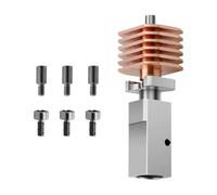 LeeQinersw 3D Printer Hot End Bimetal Throat Heating Block Hotend Kit for x1/