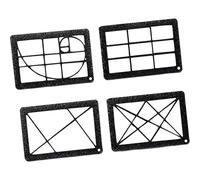 LeeQinersw 4 Pieces Artist View View Catcher with Chain Sturdy Waterproof Compact Landscape View for Painting Viewer, pp