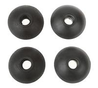 LeeQinersw 4 Rubber Buffer Tour Plates with Thread for Hiking Poles/trekking Poles, Black, 5cm