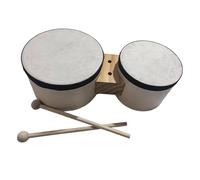 LeeQinersw 5 And 6 Inch Wooden Bongos, Percussion Instrument for Dance Classes
