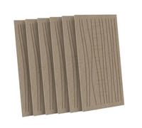 LeeQinersw 6 Pieces Art Panels Polyester Felt Soundproof Panels Noise Absorbing Panel Modern Decorative Design Suitable for Studio, Dark Camel Color