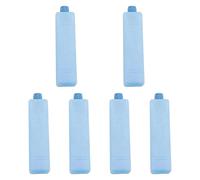 LeeQinersw 6 Pieces Ice Blocks Portable Ice Packs Leakproof HDPE Freezer Blocks Efficient Cooling Suitable for Picnics Bento Lunch Hiking Fishing Office Home, 4cmx4cmx16cm