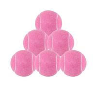 LeeQinersw 6 Tennis Balls for Training Beginners 2.52 Inch Diameter for Indoor and Outdoor Use, Pink