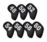 LeeQinersw 7 Pieces Secure Golf Iron Headcover | Soft Padded Construction, Head Covers with Embroidered Number Tags, tailored, Club Cover, Golfers