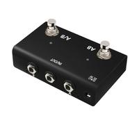 LeeQinersw Aby Double Channel Selector Guitar Effect Pedal Portable Small Part 6.35mm Practical Aby Box Guitar Effector for Travel Bass