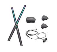 LeeQinersw Air Drum Practice Kit Featuring Drumsticks And Audio Adapter for Young Musicians, with pedals