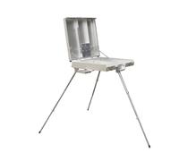 LeeQinersw Aluminum Alloy Folding Art Case Carry Case with Adjustable Height Legs and Organizer Tray Suitable for Professional Artist Travel Use, Silver