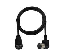 LeeQinersw Audio MIDI Adapter Cable,MIDI 5 Pin Din,90 Degree Angle Male Plug to Female for DVD, 300cmx2cmx2cm