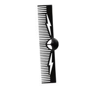 LeeQinersw Beard Comb for Hair or Beard Compact for Home and Salon Grooming Tool Zinc Alloy, Black