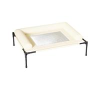 LeeQinersw Bed Raised Cat Bed Breathable Oxford Cloth Steel Hammock with Pillow Washable Construction Suitable for Indoor Outdoor E, U Shape L