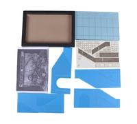 LeeQinersw Building Display Base With Factory And Textured Brick Panels For 1 35 Scale Diorama Suitable For Model Building And Creative Scene Setup