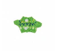 LeeQinersw Button Bjd Sweater Miniature Doll Clothes Knit Cardigan Pullover Top With Buttons Woolen Yarn Detailed Craft Mini Fit suitable for 1/12 BJD dolls kids play collector display , Green Floral