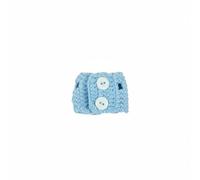 LeeQinersw Button Bjd Sweater Miniature Doll Clothes Knit Cardigan Pullover Top With Buttons Woolen Yarn Detailed Craft Mini Fit suitable for 1/12 BJD dolls kids play collector display , Blue