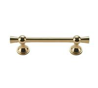 LeeQinersw Cabinet Drawer Handle Pull Knob Hardware Featuring Cylindrical Grip and Spherical Center Detailing for Comfortable Use Suitable for Kitchen cupboards, Color to 2, Gold, 96mm