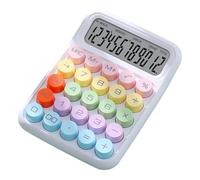 LeeQinersw Calculator Handheld Lightweight Compact Standard Mechanical Keys Accessories for Accounting Finance Use Home School Class, White