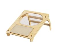 LeeQinersw Cat Ramp and Cozy Nest Cat Climbing Frame Sleeping Nest Pet Spaceship Bed for Playing