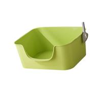 LeeQinersw Cat Toilet Open Top Sifting Pet with High Sides Potty Tray Sand Box Container Easy to Clean Reusable Smooth Surface Suitable for Bunny, Green