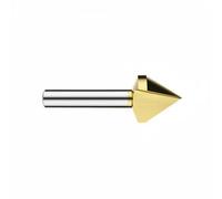 LeeQinersw Chamfering Cutter Countersink Bit Deburring Tool Boring Tool Milling Accessory With High Speed Steel For Smooth Clean Cuts Suitable for machinists, 10.4mm-60deg, Titanium 1-Blade