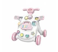 LeeQinersw Children Activity Activity Table Stand Toy with Non Slip Wheels and Detachable Learning Panel for Safe Practice Suitable for First Steps Indoor Play, Basic Battery Ver