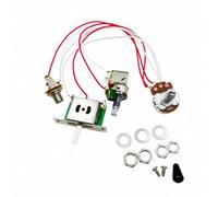 LeeQinersw Control Assembly Easy Installation Electric Guitar Wiring Harness Kit with Three-Position Switch Universal Compatibility for DIY Instrument Projects