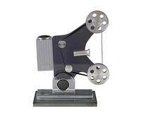LeeQinersw Decorative Art Display Retro Cinema Model Ornament Sculpture Crystal Metal With Film Reel Accents And Minimal Visual Footprint suitable for office, Gray