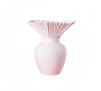 LeeQinersw Decorative Vase Modern Nordic Table Vase Ceramic Flower Vase Fluted Vase With Stable Base For Everyday Floral Arrangements suitable for bedroom living room entryway office