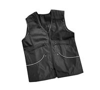 LeeQinersw Dog Handler Training Vest Windproof Mesh Polyester Multi Pockets Zipper Vest Sleeveless Coat Comfortable Lightweight for Pet Agility Obedie, Black, XXL