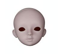 LeeQinersw Doll Figure Customizable Collectable Articulated Body Human Proportion Swappable Eyes and Hands Smooth Surface Suitable for Makeup Practice Collector Display, Plain Head W002