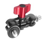 LeeQinersw Double Ball Head Flexible Camera Clamp Multifunction Non-slip Portable Easy to Use 1/4" Screw Adjustable Arm for Tripod Phone