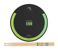 LeeQinersw Drum Set Drum Pad Training Pad Drum With Rubber Playing Surface And Reduced Noise Impact Suitable for Daily Warm Ups Home Rehearsal, Standard With Drumsticks