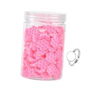 LeeQinersw Eyelash Glue Cups Lash Glue Holder Eyelash Extension Honeycomb Flower Pallet Eyelash Cup Tool Compact Design Suitable for, Honeycomb Rose Red