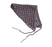 LeeQinersw Fashionable Headwrap for Women And Girls with Crochet Bandana, Gray