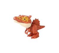 LeeQinersw Finger Dinosaur Tricky Toy Model Tyrannosaurus Action Figure Biting Hand Interactive PP Material Suitable for Children Family Entertainment Parties, Brown Spinosaurus
