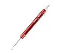 LeeQinersw Fishing Hook Remover Knot Tying Tool Hook Disgorger Aluminum Alloy Rugged Design with Precision Knurled Adjusters Suitable for Rivers Lakes Kayak, Red, Style to 1