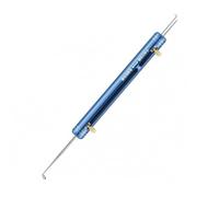 LeeQinersw Fishing Hook Remover Knot Tying Tool Hook Disgorger Aluminum Alloy Rugged Design with Precision Knurled Adjusters Suitable for Rivers Lakes Kayak, Blue, Style to 3