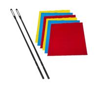LeeQinersw Flute Maintenance Kit with Cleaning Tools and Cloth for Wind Instruments, 3 Colors