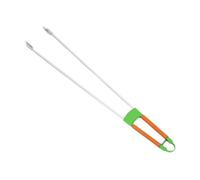 LeeQinersw Garbage Picker Grabber Litter Pick up Clamp Long Handle Rustproof Garden Nabber Grabber Reacher for Lawn Outdoor, Iron Head