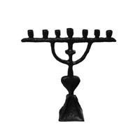 LeeQinersw Geometric Candle Holder With Unique Resin Candelabra Structure Horizontal Bar For Several Candles Matte Finish Suitable For Entryway Table And Modern Home Styling