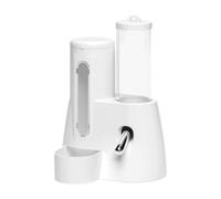 LeeQinersw Hamster Automatic Feeder with Water Bottle for Small Animals, white, 125ml